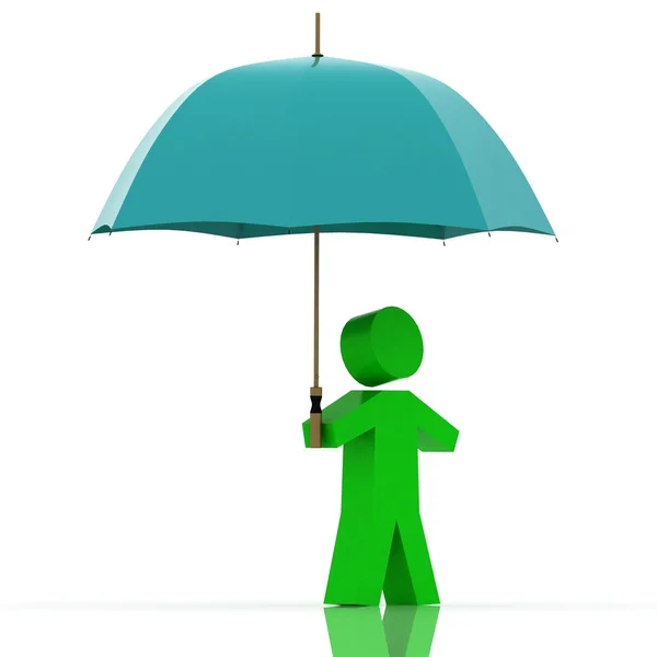 Osoba s deštníkem — Stock fotografie