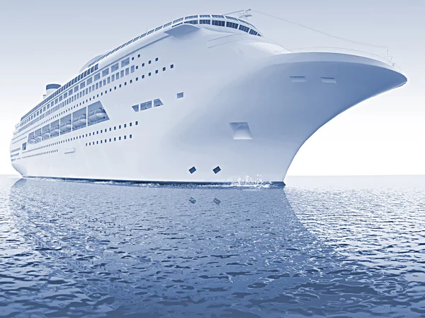 Luxe witte schip — Stockfoto