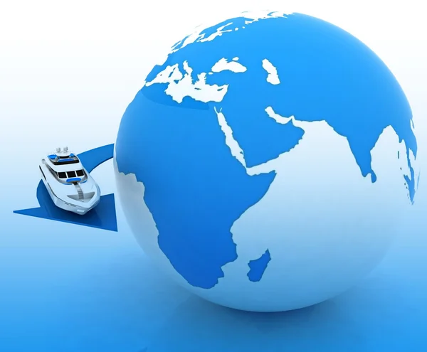 De hele wereld cruise — Stockfoto