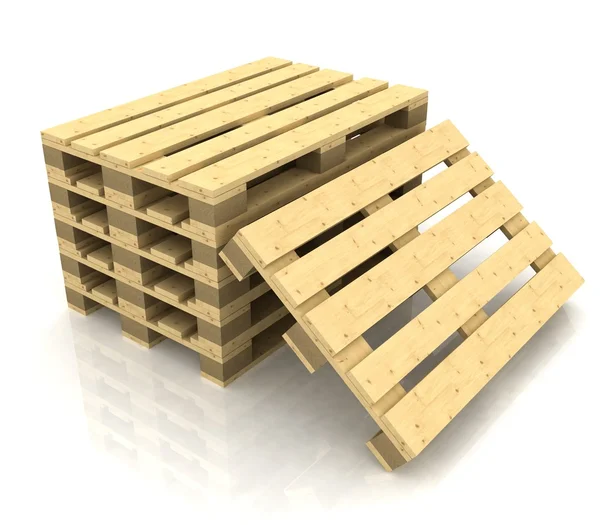Palety drewniane — Zdjęcie stockowe