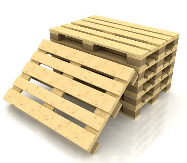 Dřevěné palety — Stock fotografie