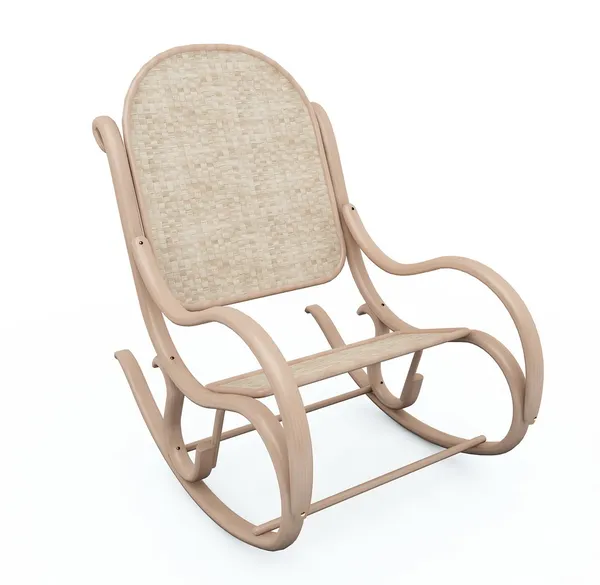 Rocking chair from wicker — Stock Photo, Image