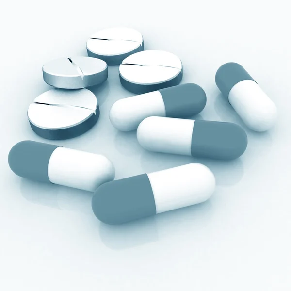 Лекарственные таблетки — стоковое фото
