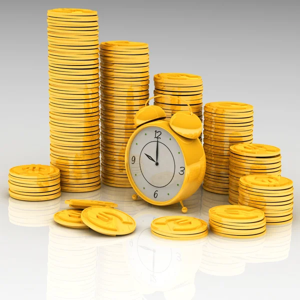 Tid är pengar koncept — Stockfoto