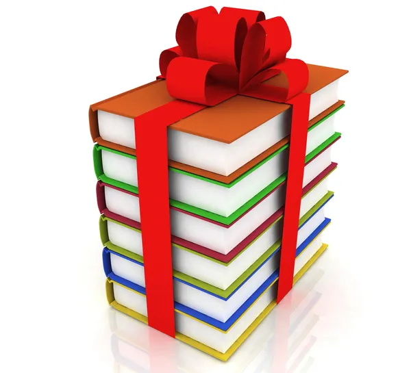 stock image Books with a bow