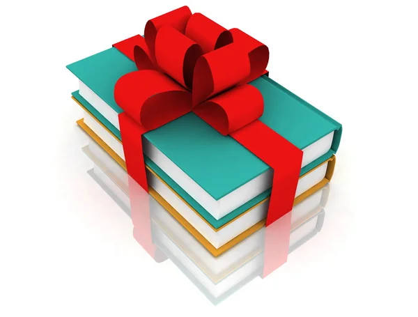 stock image Books with a bow