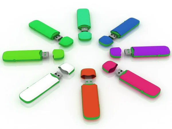 Unidade de armazenamento USB — Fotografia de Stock