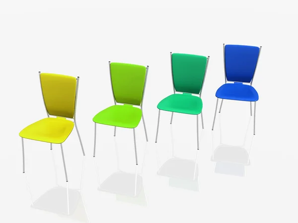Grupp av stolar — Stockfoto