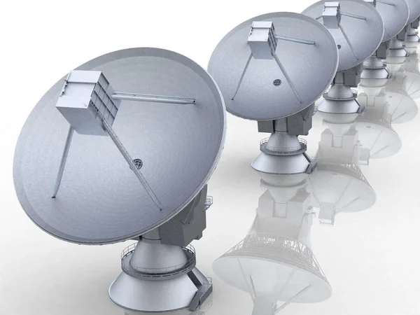 Antenne satellitari — Foto Stock
