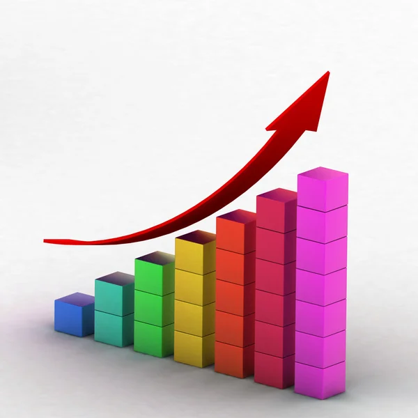 Semplice business chart — Foto Stock