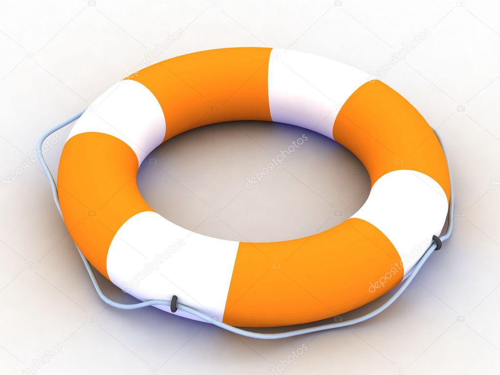 Lifebuoy with rope