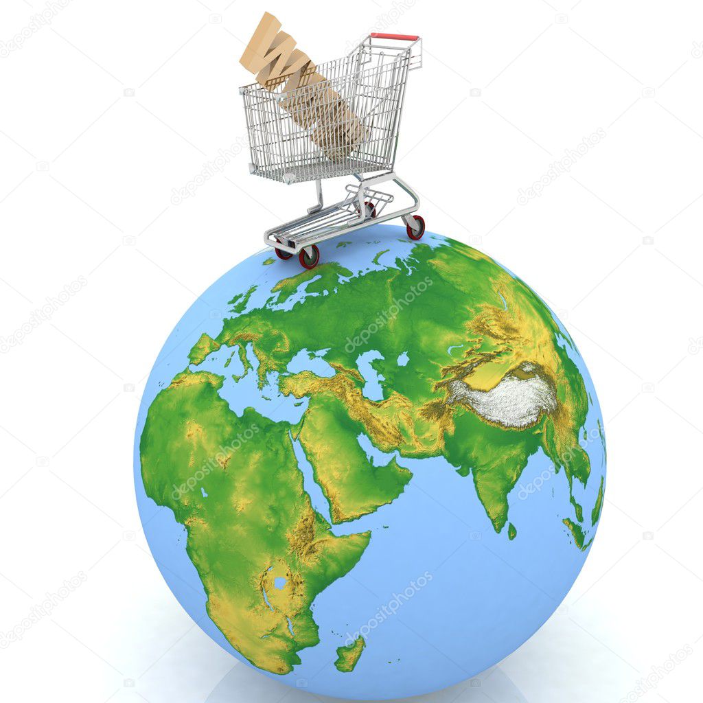 Shopping on Earth in Internet