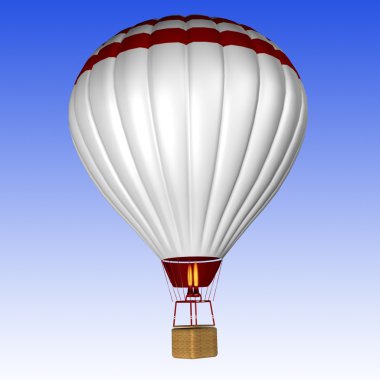 Hot air balloon isolated clipart