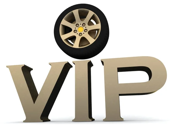 Vip with a wheel — Stock Photo, Image