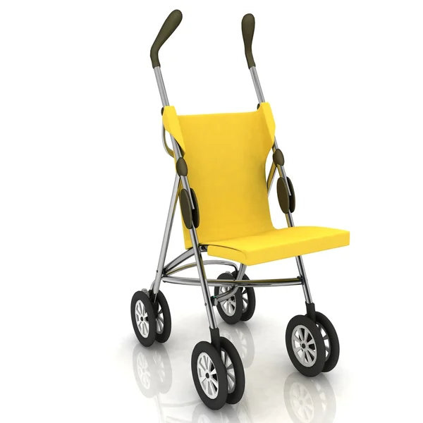 Empty baby stroller — Stock Photo, Image