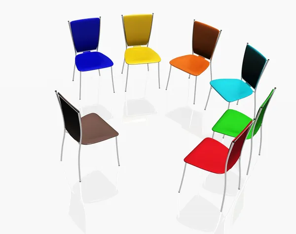 Group of chairs — Stock Photo, Image