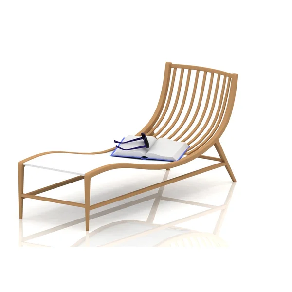 Cubierta-silla de playa — Foto de Stock