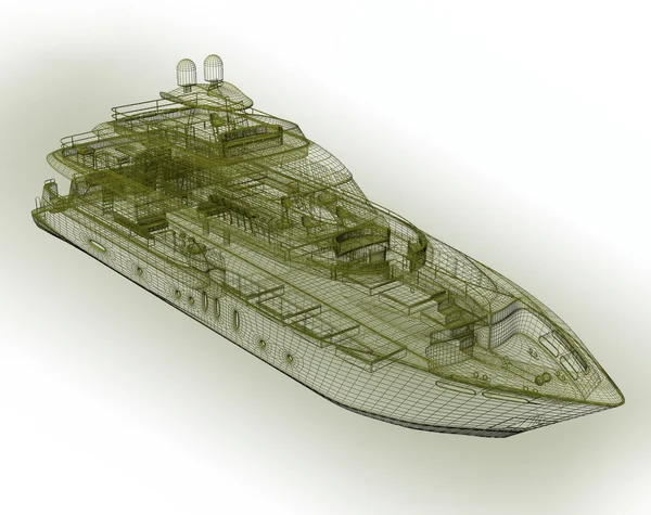 3D modell yacht — Stockfoto