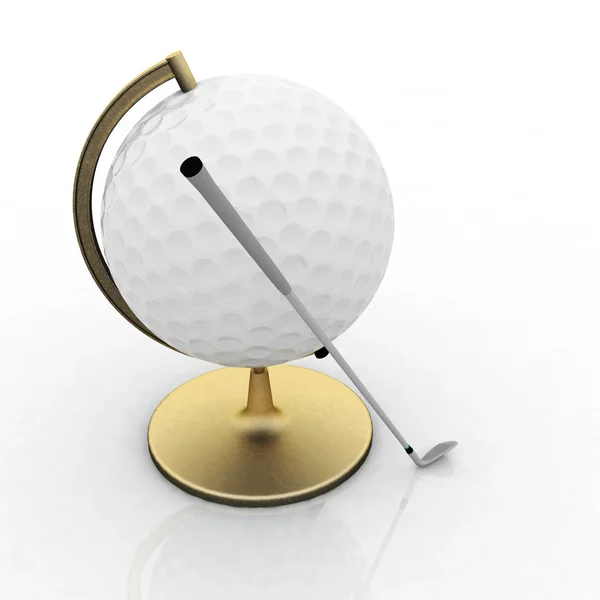 Globo de golf bola signo — Foto de Stock