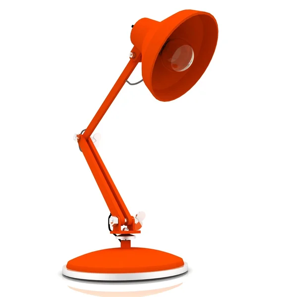 3D tafellamp geïsoleerd op wit — Stockfoto