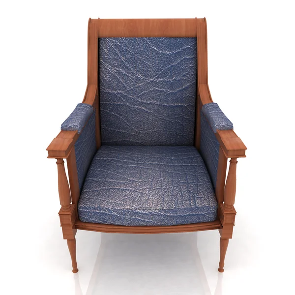 Vergrote weergave van de oude elleboog-stoel — Stockfoto