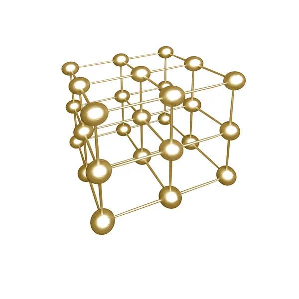 Молекулярная кристаллическая решётка — стоковое фото