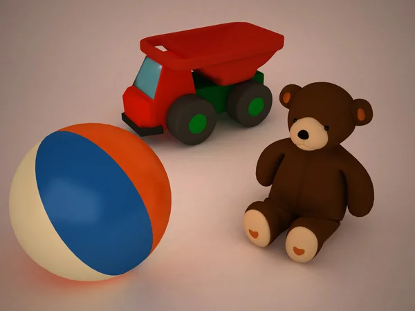 3D oyuncakları — Stok fotoğraf