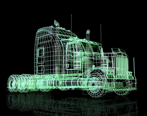 Ciężarówki 3D — Zdjęcie stockowe