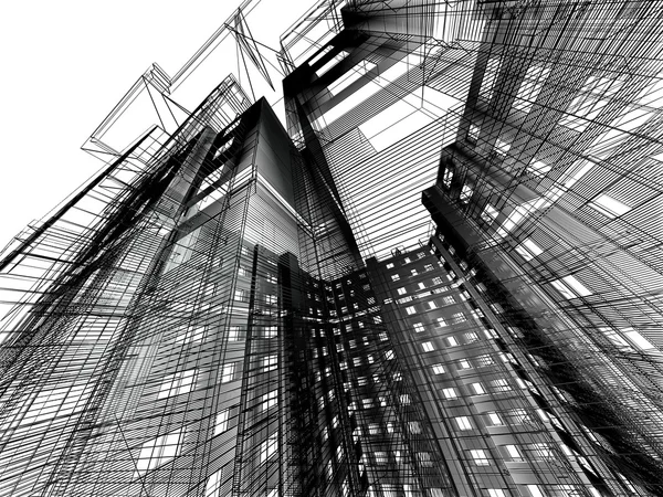 Abstrakt modern arkitektur — Stockfoto