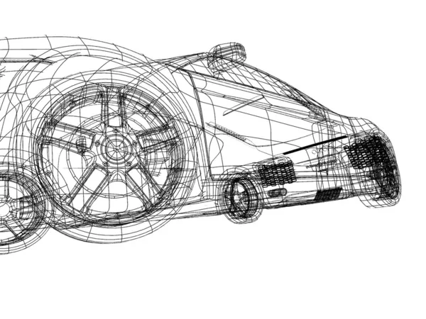 Obraz 3d modele samochodów — Zdjęcie stockowe