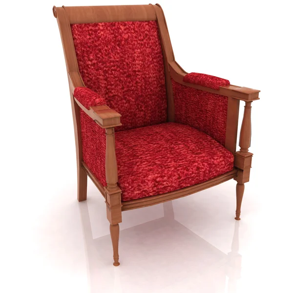 Закрытый вид на старое локтевое кресло — стоковое фото