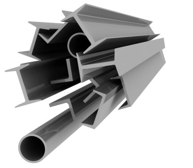 Steel profiles clipart