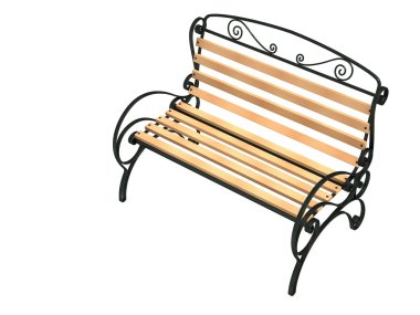 Bench of garden clipart