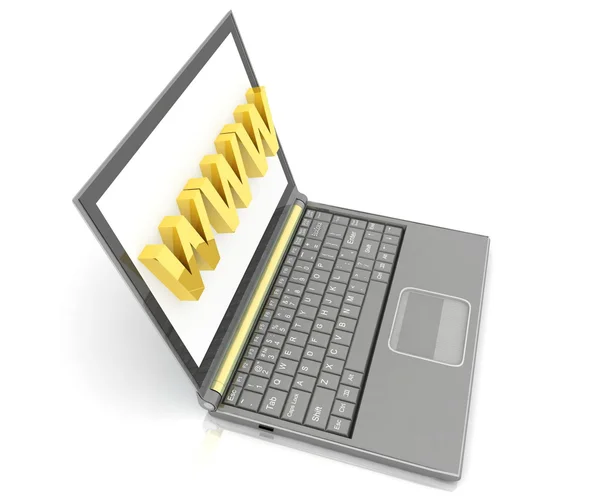 Modern laptop — Stockfoto