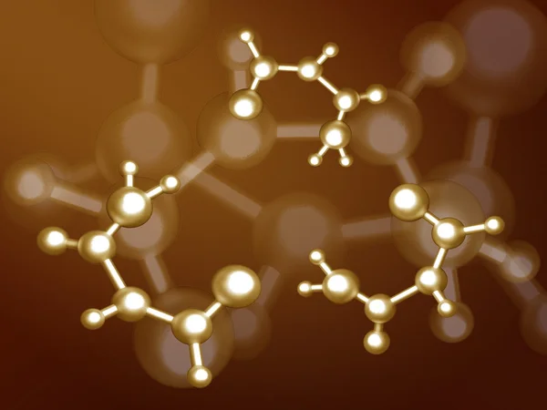 Molecole d'oro — Foto Stock