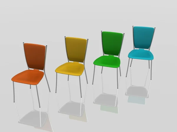 Grupa krzesła — Zdjęcie stockowe