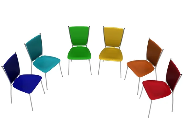 Gruppe von Stühlen — Stockfoto
