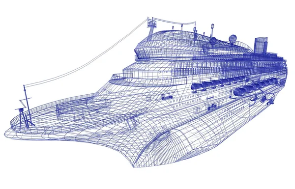 Модель роскошного лайнера — стоковое фото