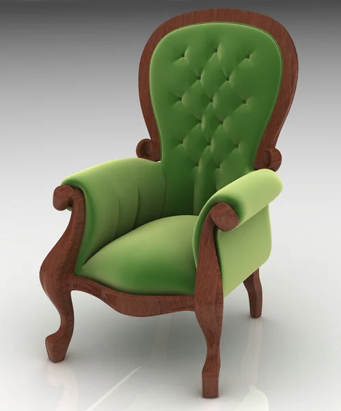 A velha cadeira de cotovelo — Fotografia de Stock