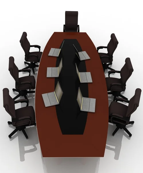 Стол для переговоров — стоковое фото