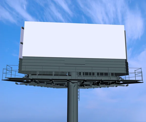 A háttérégbolt üres billboard — Stock Fotó