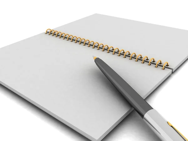 Notebook and pen — Stock Photo, Image