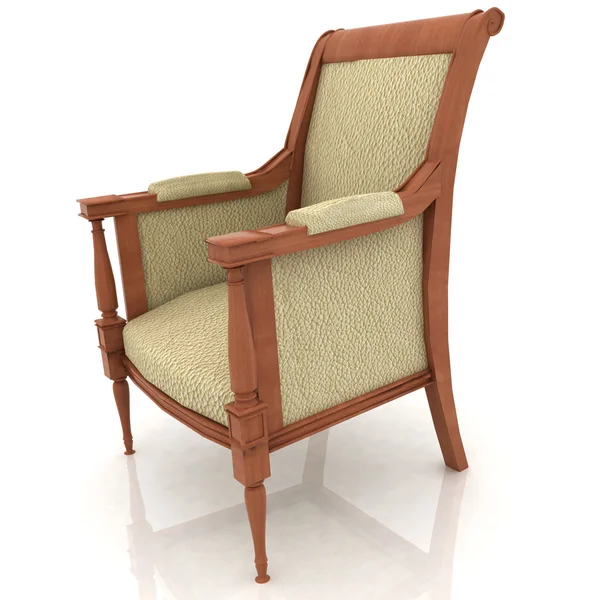 De oude elleboog-stoel — Stockfoto
