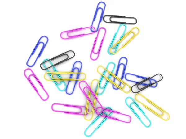 Color clips for a paper — Stock Photo, Image