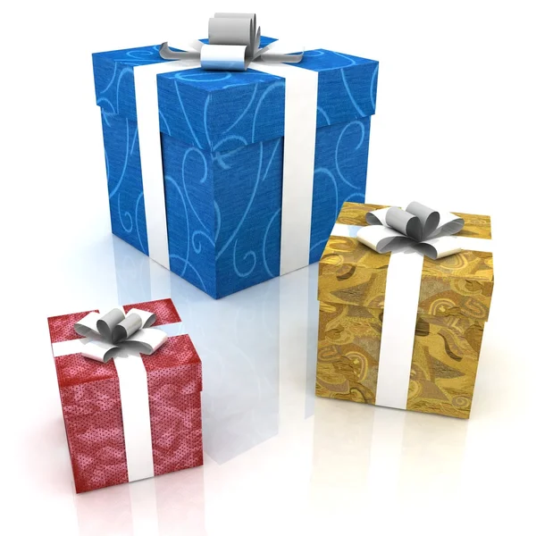 Schöne Geschenkboxen — Stockfoto