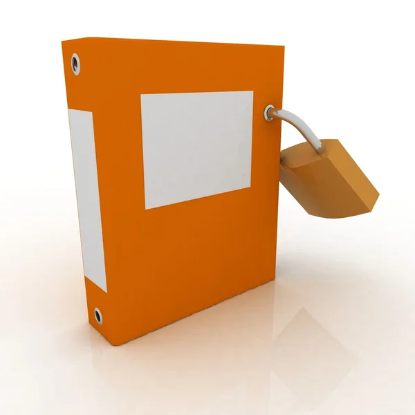 A folder with the lock — Stock Photo, Image