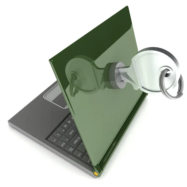 Notebook zárható — Stock Fotó