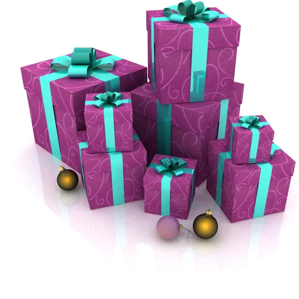 Hermosas cajas de regalo —  Fotos de Stock