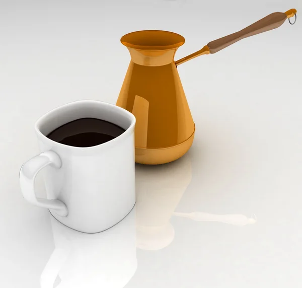 Kahve ile bir Türk — Stok fotoğraf