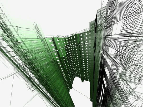 Abstrakte moderne Architektur — Stockfoto